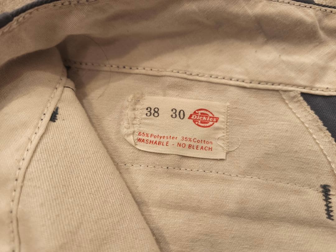 Dickies 874 USA製 70s チビタグ アルミジップ　グレー 12