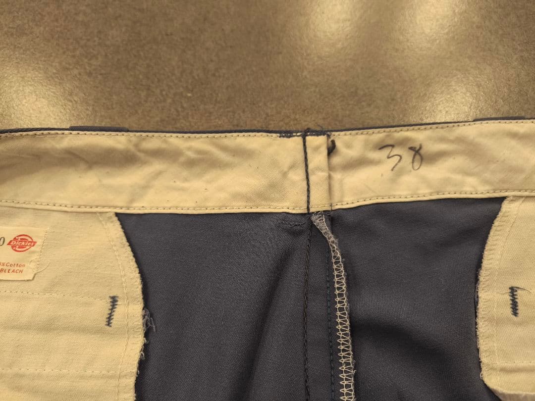 Dickies 874 USA製 70s チビタグ アルミジップ　グレー 12