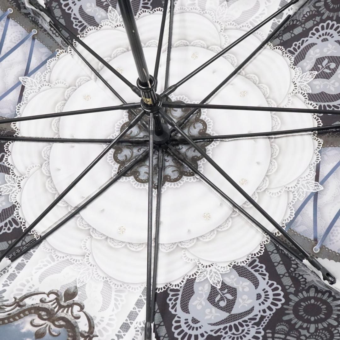 傘 abilletage レースプリントアンブレラ USED美品 晴雨兼用