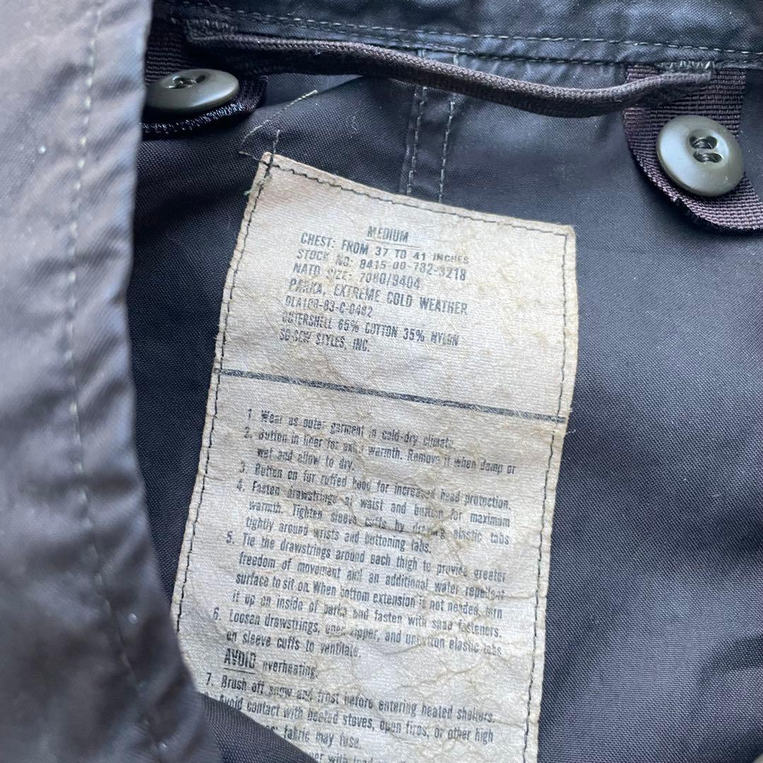 イ*チ様 【希少】83年製 US ARMY M-65 Fishtail Park