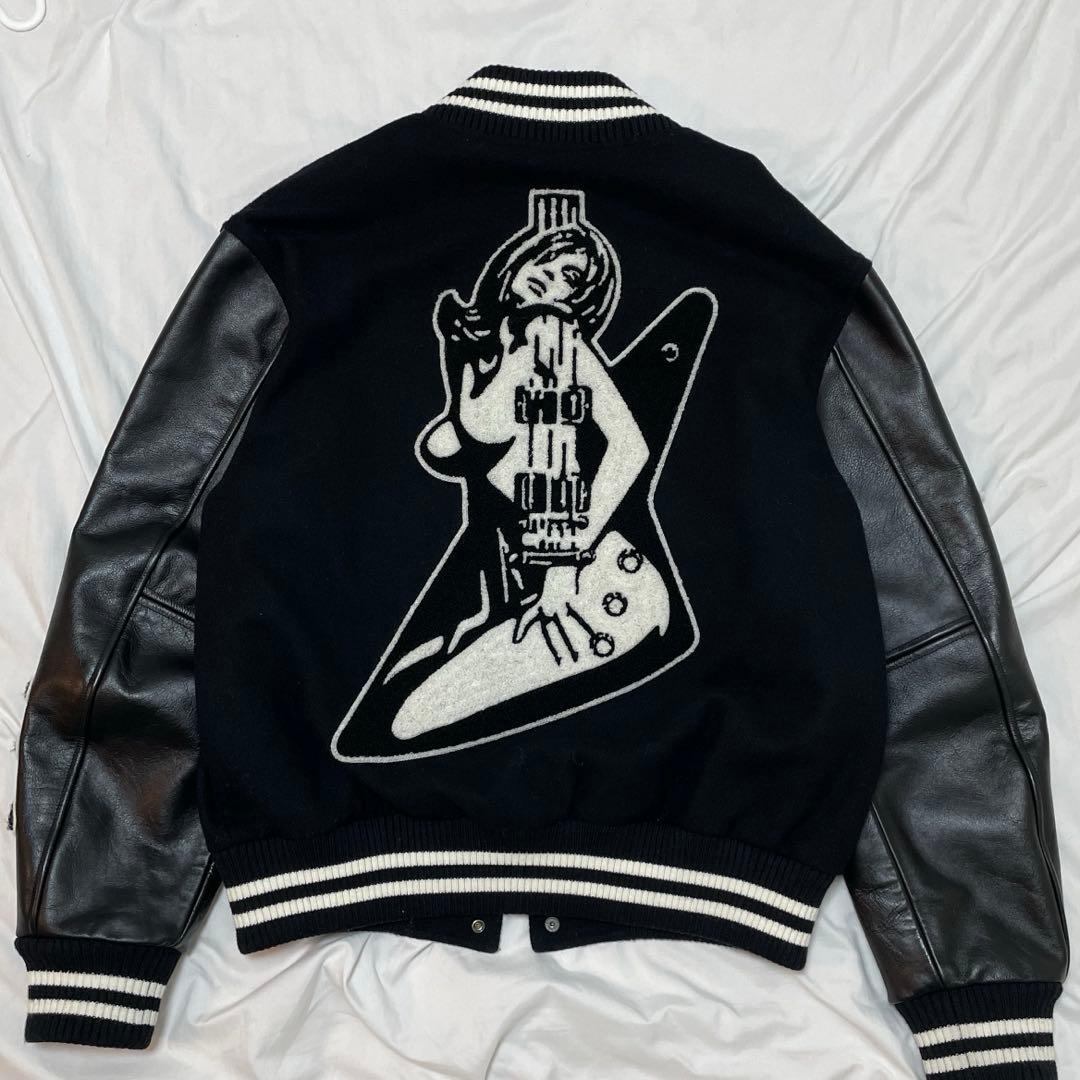 た*ん様 【美品】HYSTERIC GLAMOUR スタジャン ブラック M