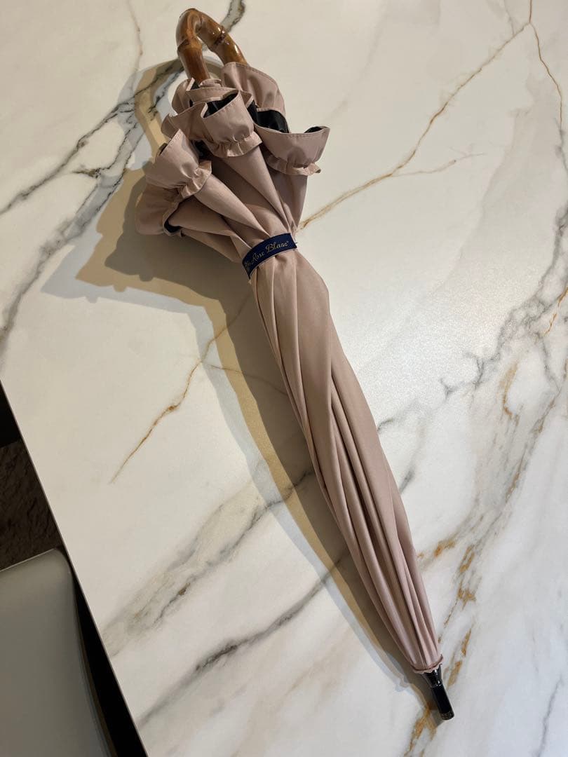 芦屋ロサブラン　日傘　100%完全遮光　晴雨兼用遮熱　長傘　ピンク