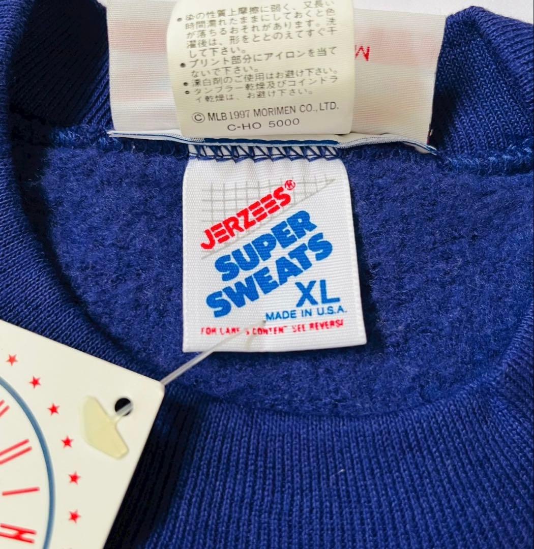 未使用 ジャージーズ スウェット ニューヨークヤンキース ネイビー 米国製