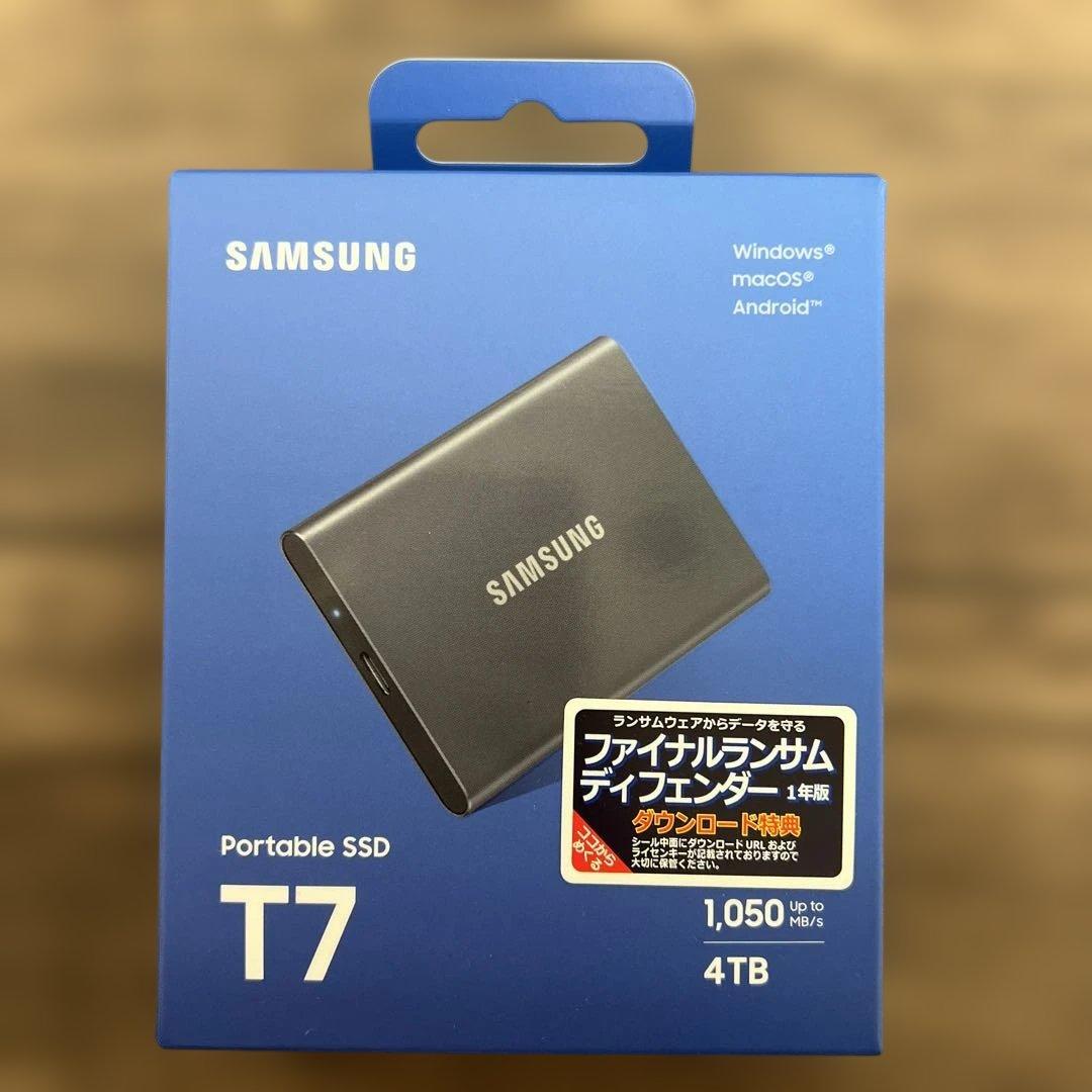 261055 Samsung T7 4TB 外付けSSD