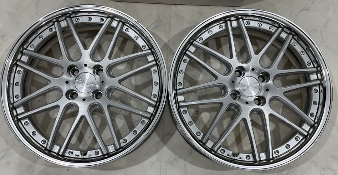 ‼️最終金額‼️ワーク リザルタード17インチ 6J+40 フロント ホイール 2本