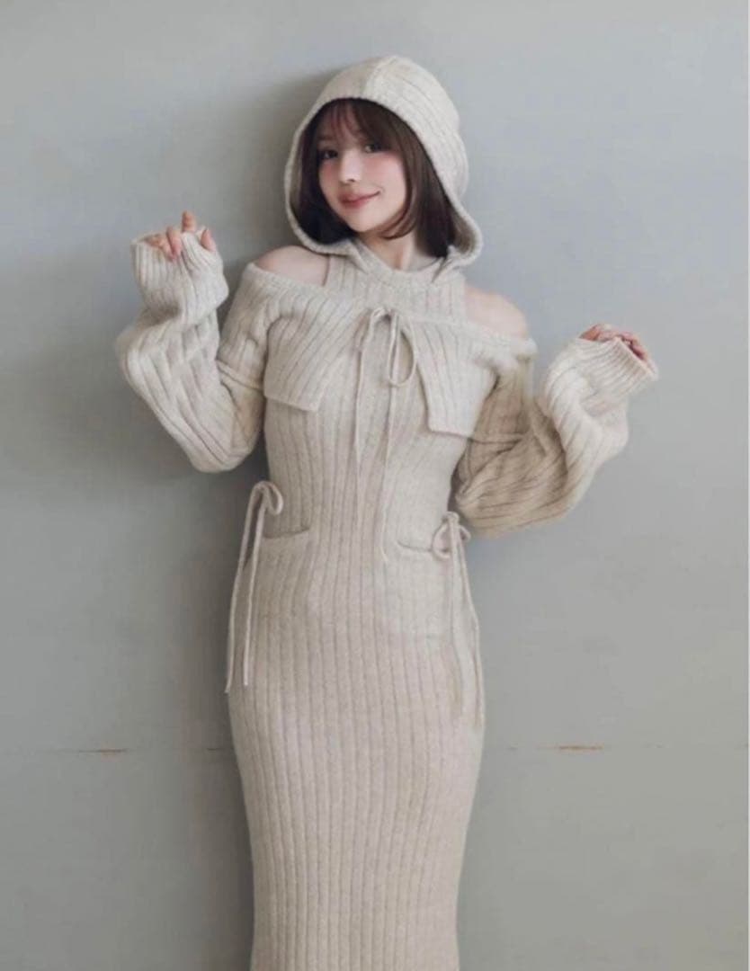 アンドマリーANDMARY ハグニットドレス　カーディガン