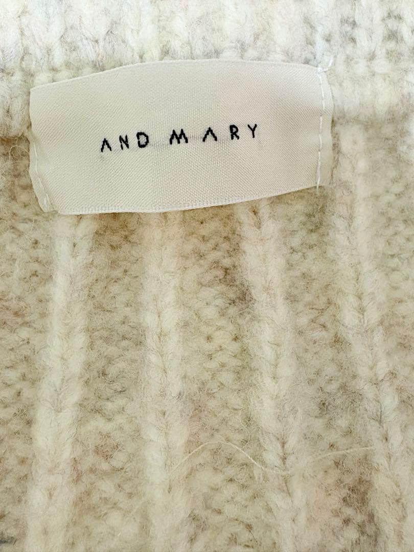 アンドマリーANDMARY ハグニットドレス　カーディガン