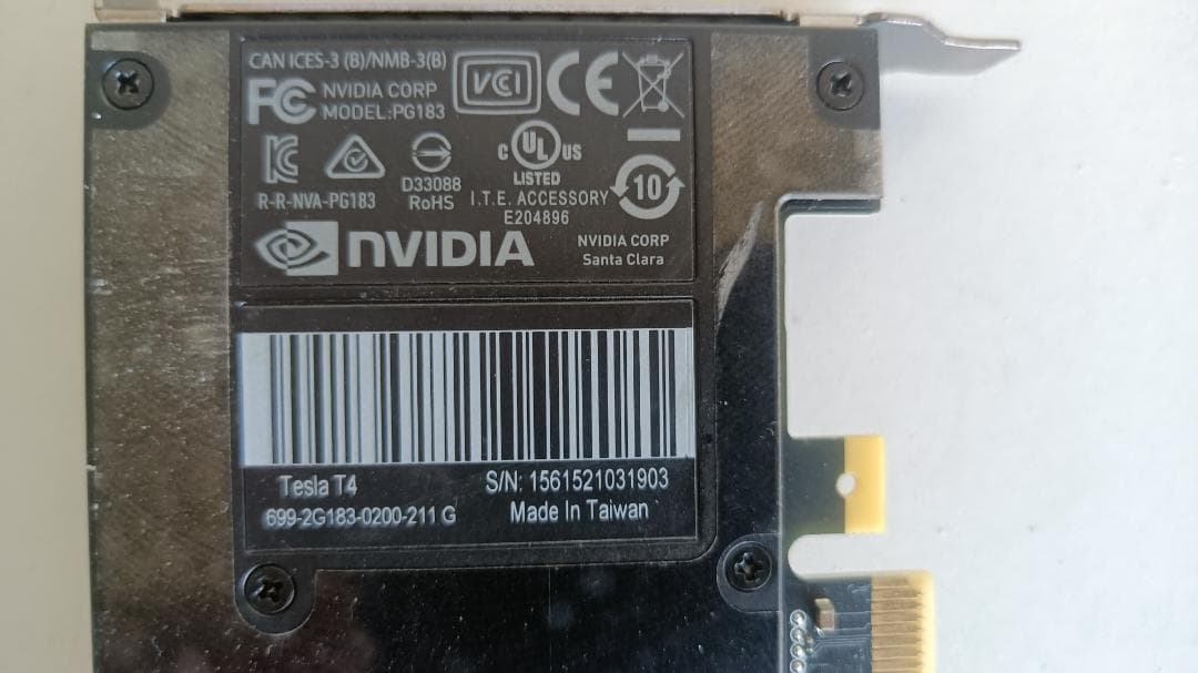 良品⭐️グラフィックボード NVIDIA Tesla T4 16GB