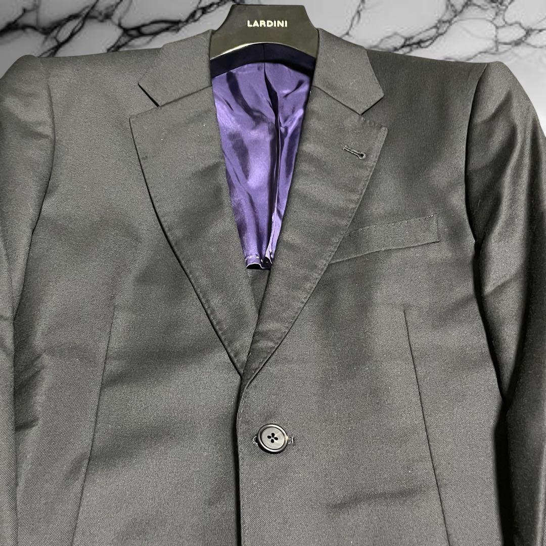 【ポールスミス】美品 高級 ロロピアーナ生地 130's ブラックフォーマル