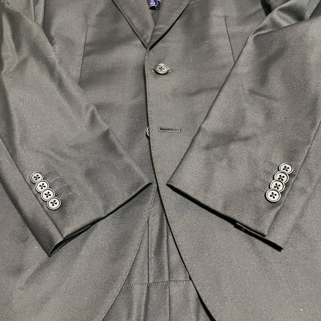 【ポールスミス】美品 高級 ロロピアーナ生地 130's ブラックフォーマル