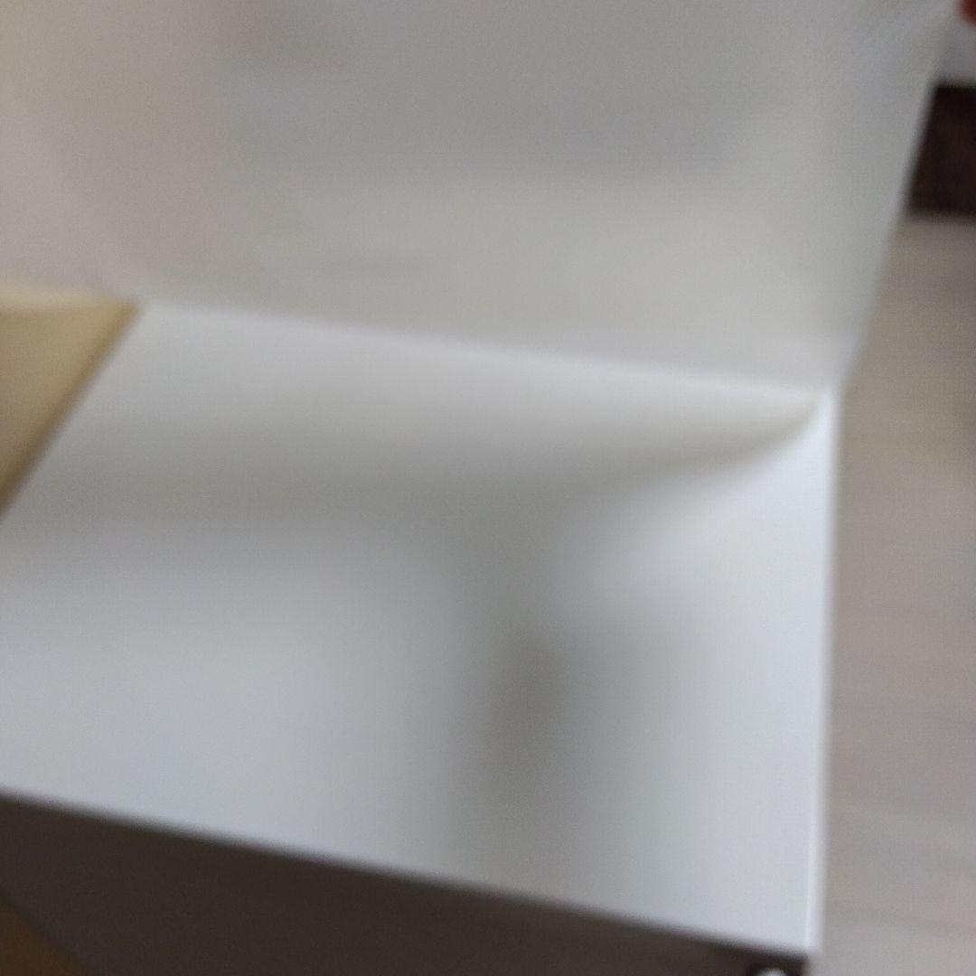 ホワイト キッチンカウンター 引き出し4つ