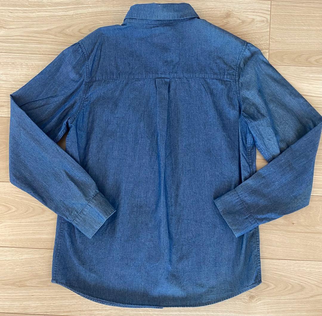 売り切りたいのでお値下げ12y 150cm Fendi デニムブルー 長袖シャツ
