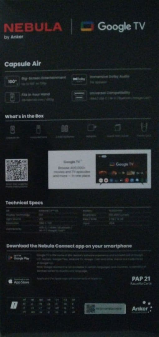 capsuleair　Ankerプロジェクター