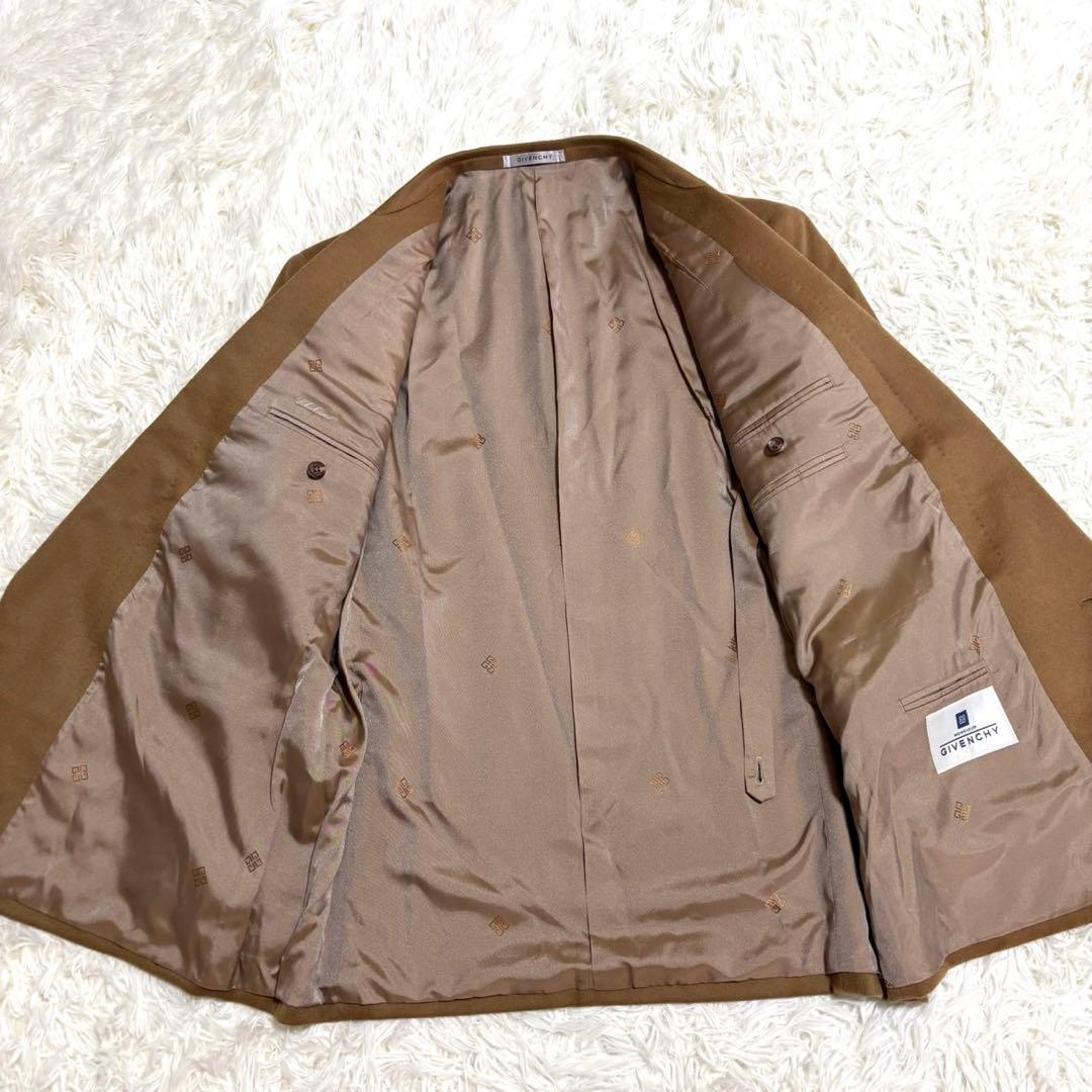 【美品】GIVENCHY カシミヤ100% テーラードジャケット　キャメル
