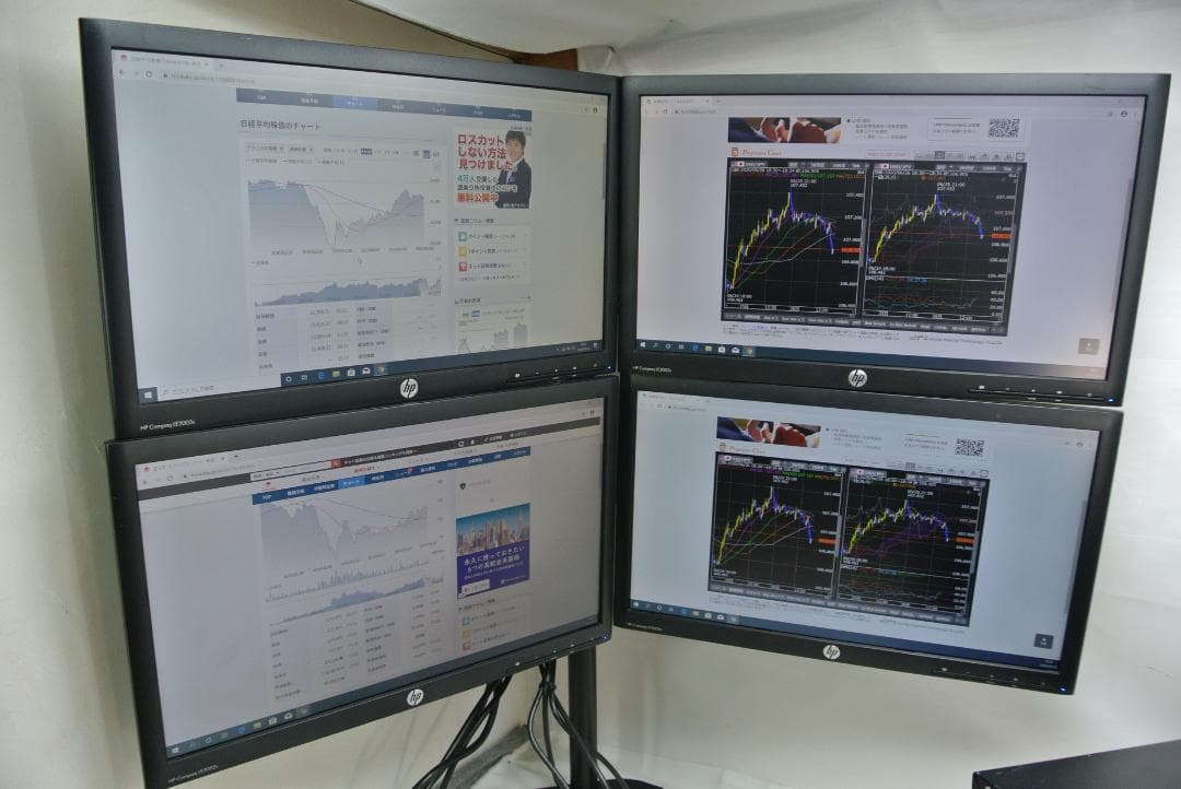 即戦力/22インチ4画面+高性能PC/XPS8910/FX・トレーダー・仮想通貨