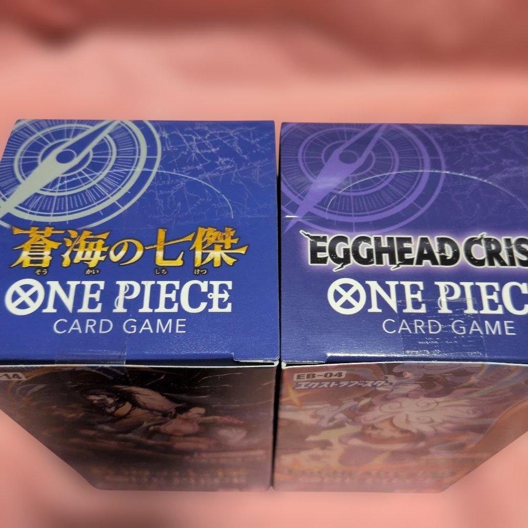 ワンピカード　蒼海の七傑　エッグヘッドクライシス 各1BOXテープ付き新品未開封