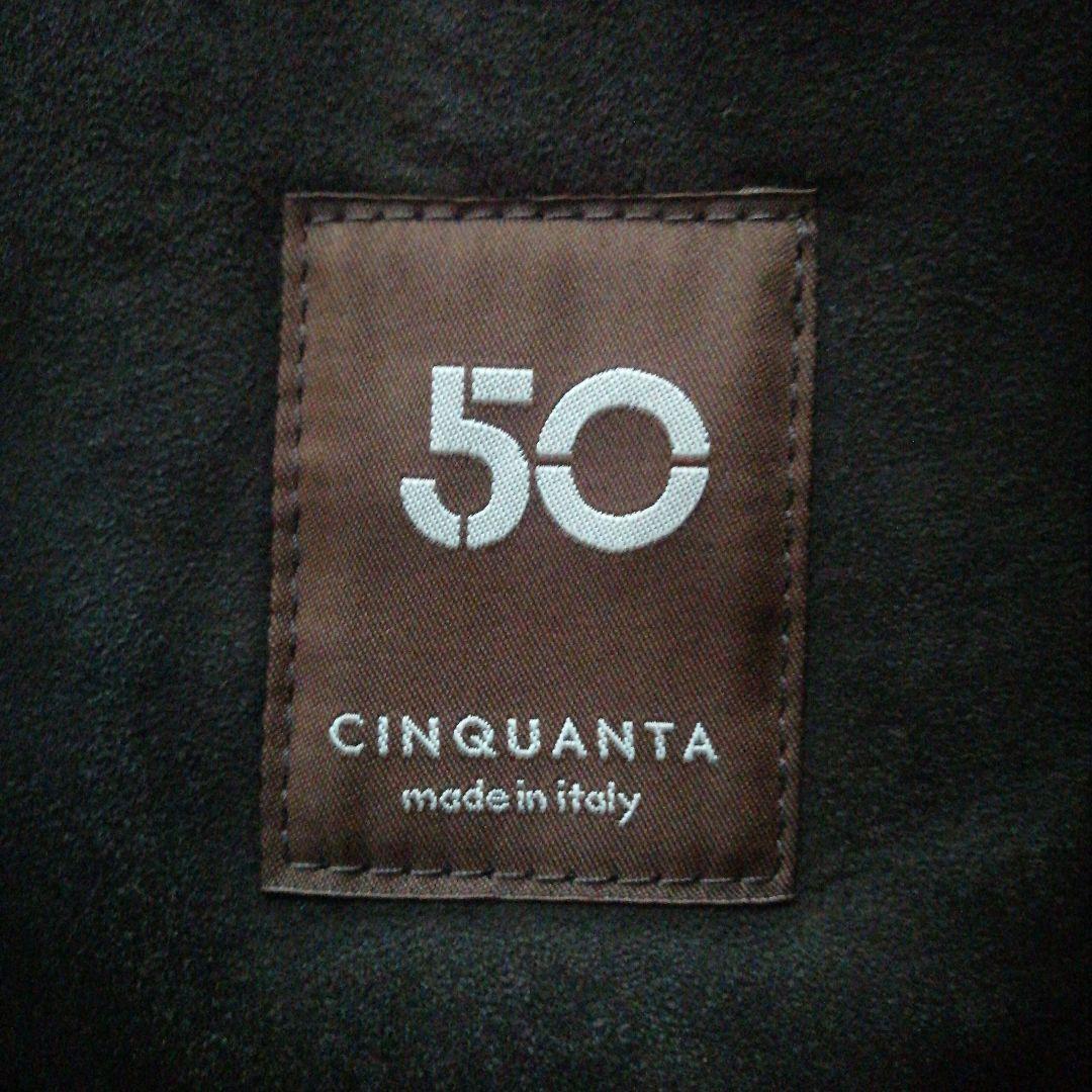 チンクアンタ　ムートンコート　ムートンジャケット　ファーコート　本革　ブラウン