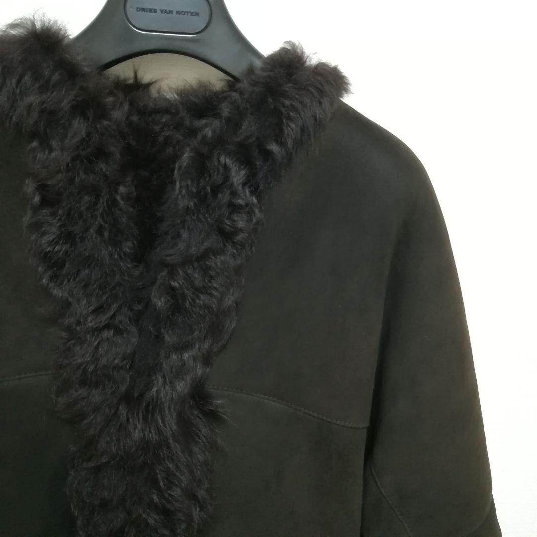 チンクアンタ　ムートンコート　ムートンジャケット　ファーコート　本革　ブラウン