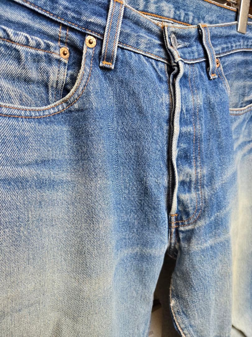 最高峰!! バレンシア製 Levi's501xx W32 555 濃紺 鬼ヒゲ