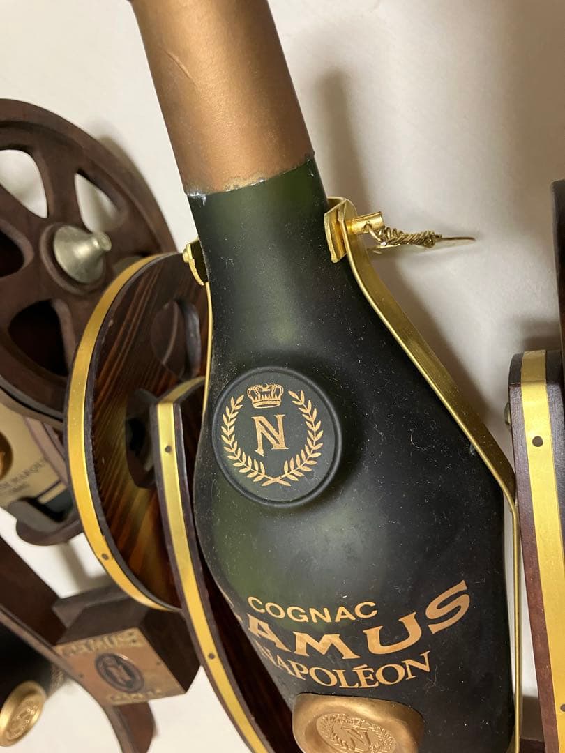 未開詮/CAMUS カミュナポレオン コニャック 木製スライダー付き3本セット