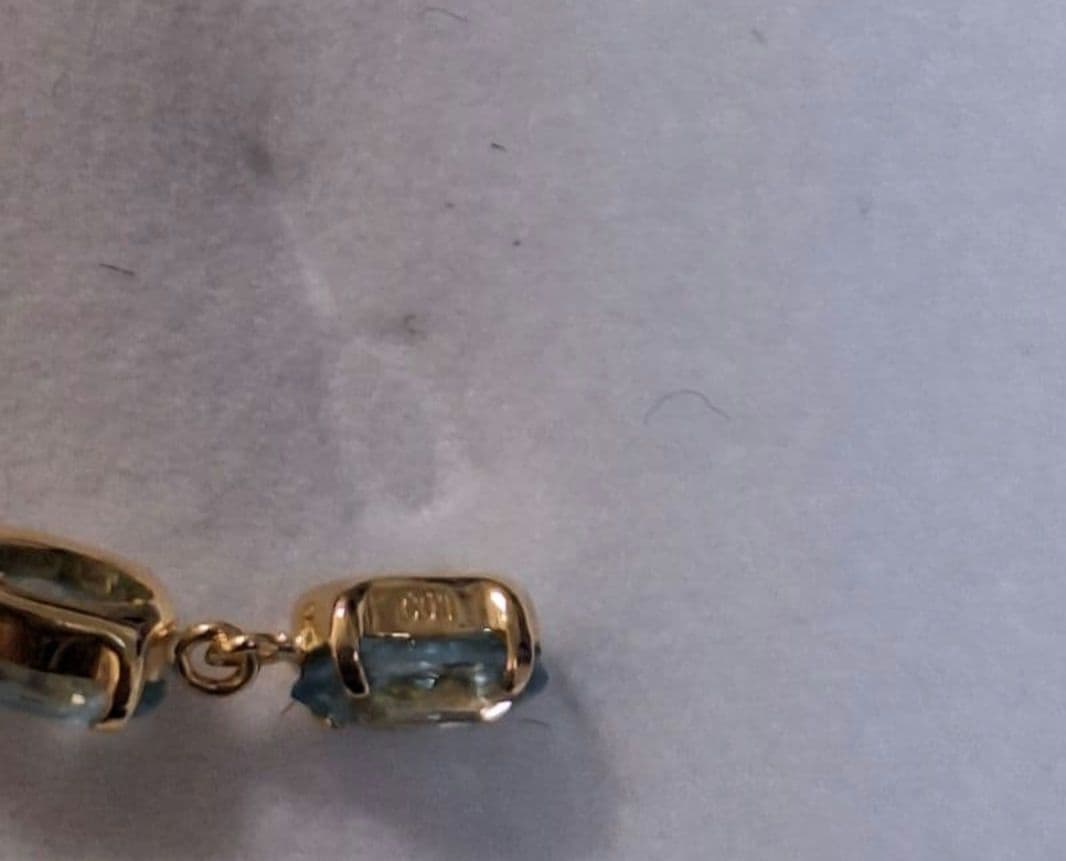 K18YG　ブルージルコン　ペンダントトップ