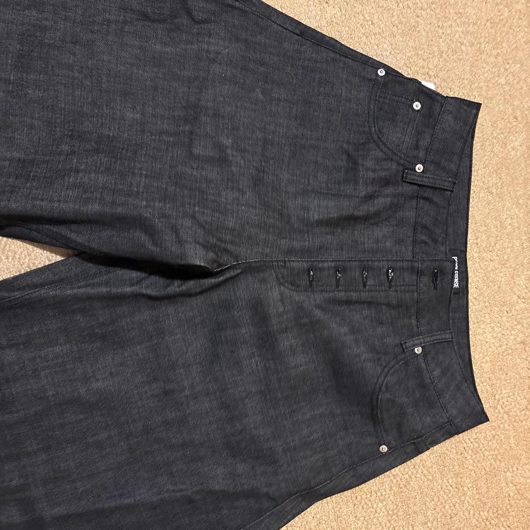 Peoplestyle インディゴジーンズ ワイドパンツ L