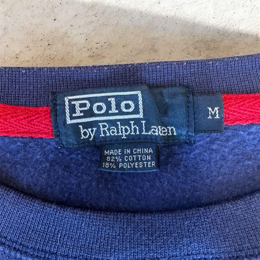 90s Polo by Ralph Lauren 茄子紺色 スウェット M