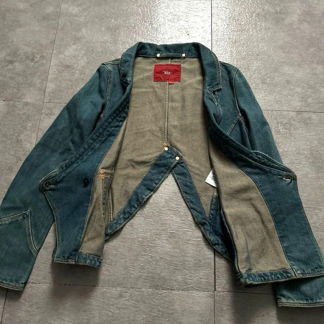 リーバイスレッド Levi's REDデニム変形ジャケット Sサイズ金具チェーン