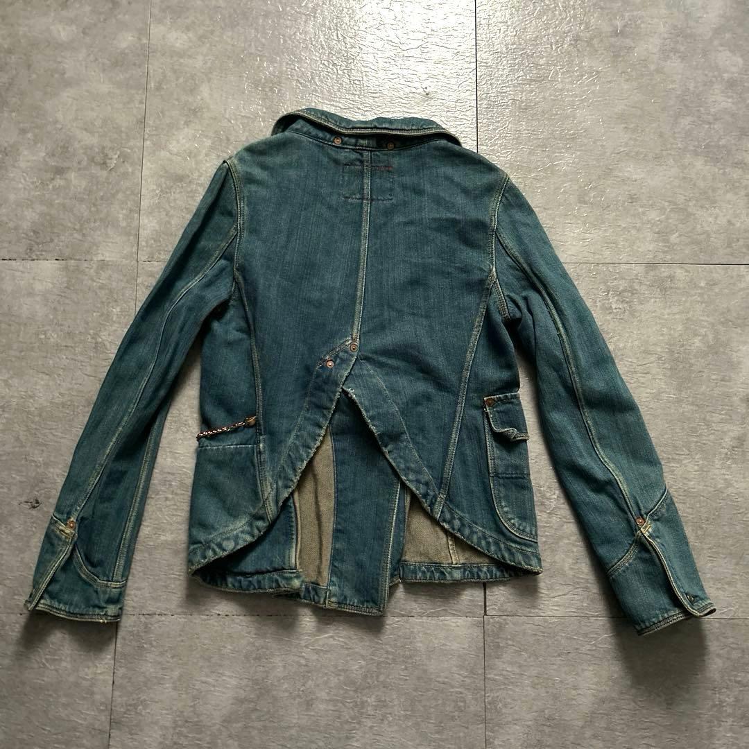 リーバイスレッド Levi's REDデニム変形ジャケット Sサイズ金具チェーン