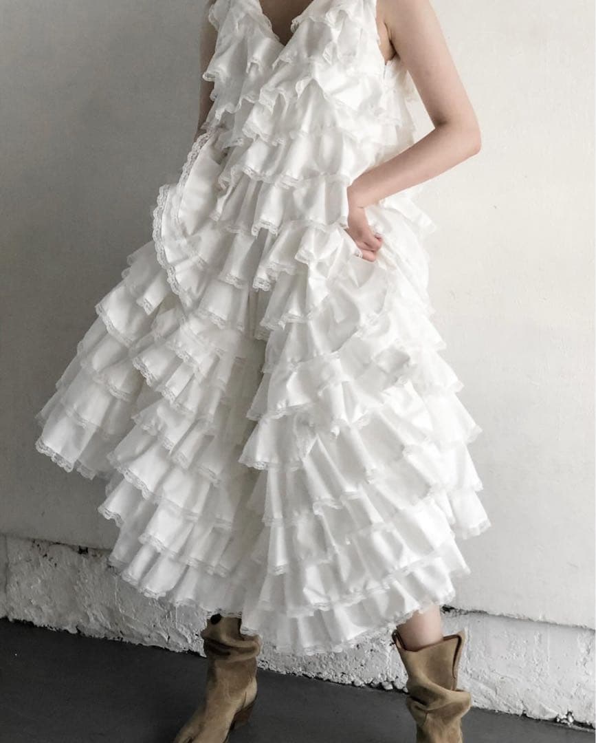 treat ürself angel wings long dress