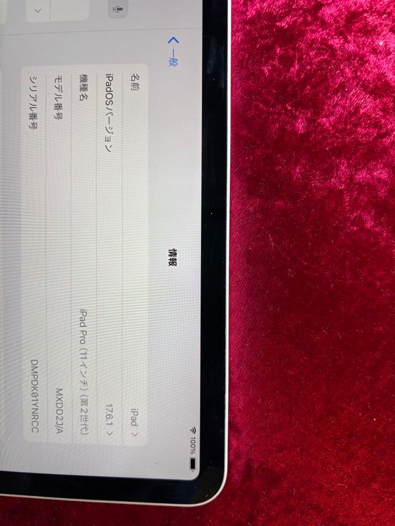 Apple iPad シルバー 11インチ　第2世代　256GB