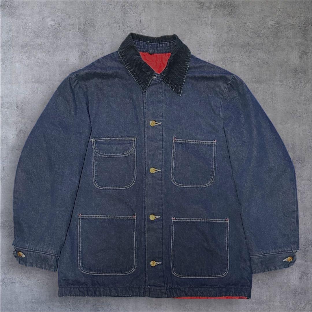 70s 80s USA製 ラングラー 濃紺 デニム カバーオール bigben