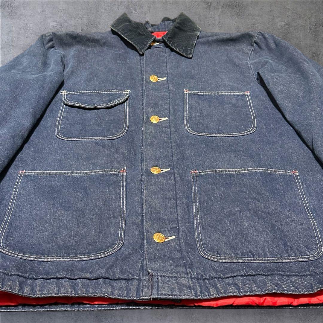 70s 80s USA製 ラングラー 濃紺 デニム カバーオール bigben
