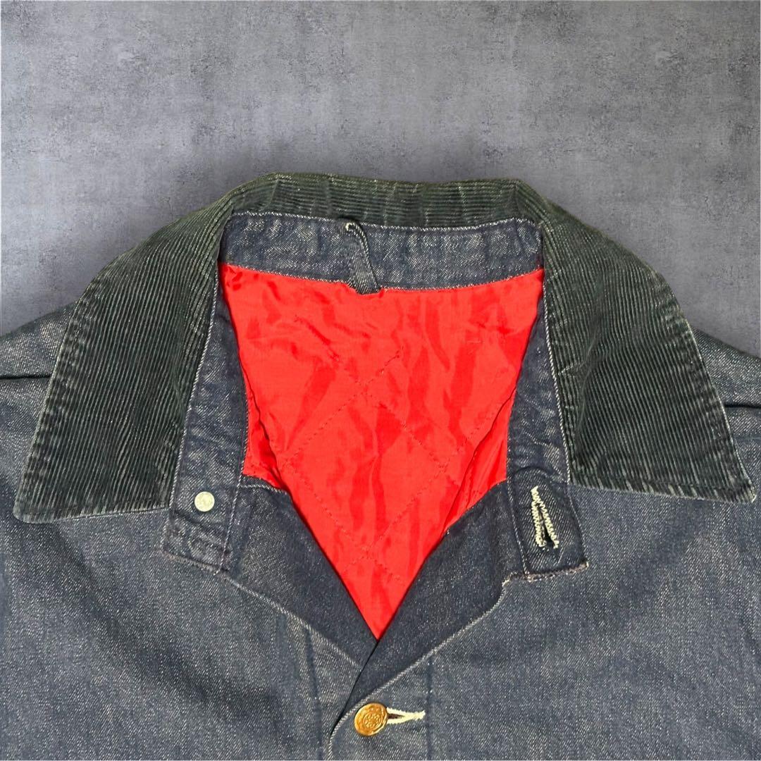 70s 80s USA製 ラングラー 濃紺 デニム カバーオール bigben