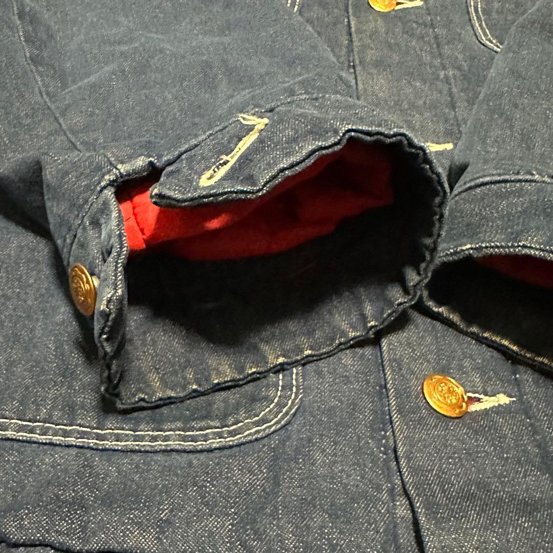 70s 80s USA製 ラングラー 濃紺 デニム カバーオール bigben