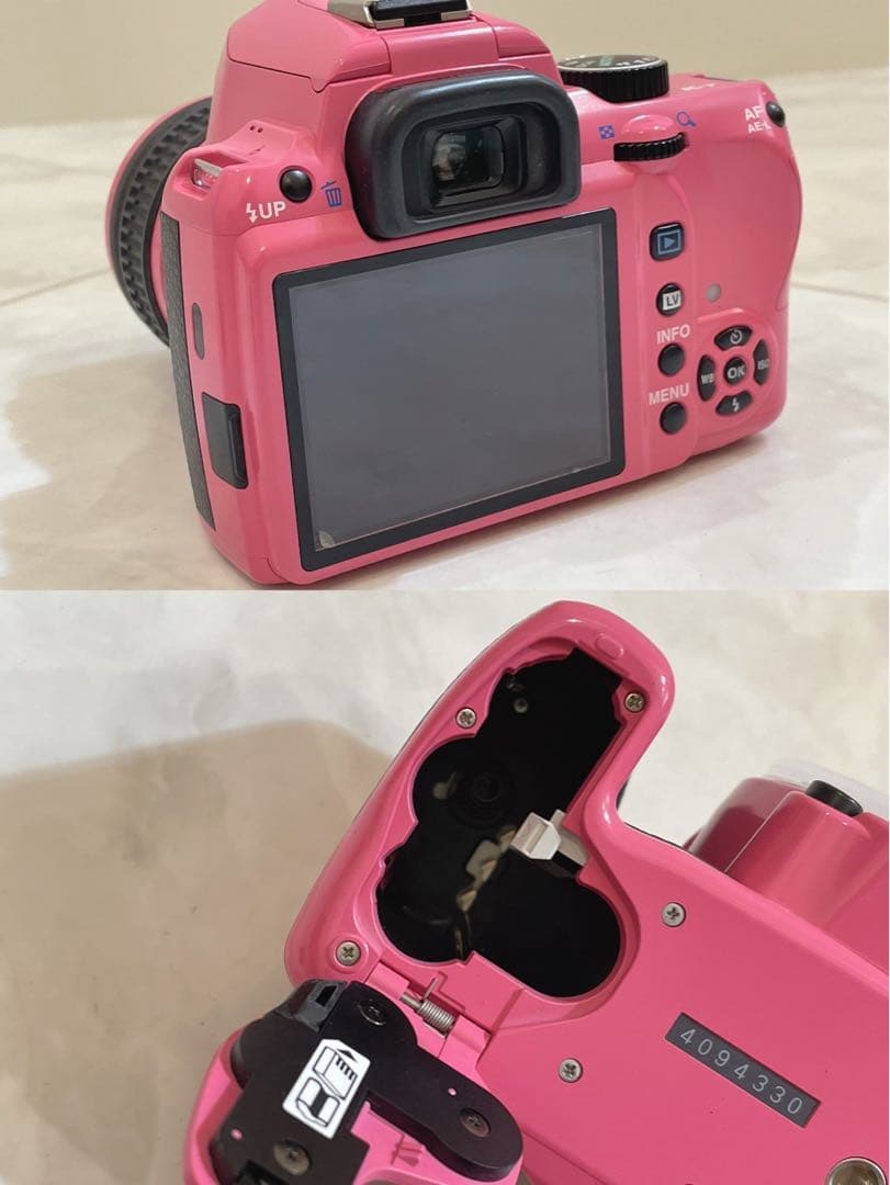 PENTAX K-r ペンタックス 一眼レフ ピンク ダブルレンズ