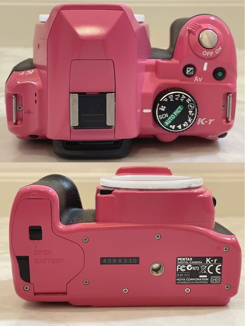 PENTAX K-r ペンタックス 一眼レフ ピンク ダブルレンズ