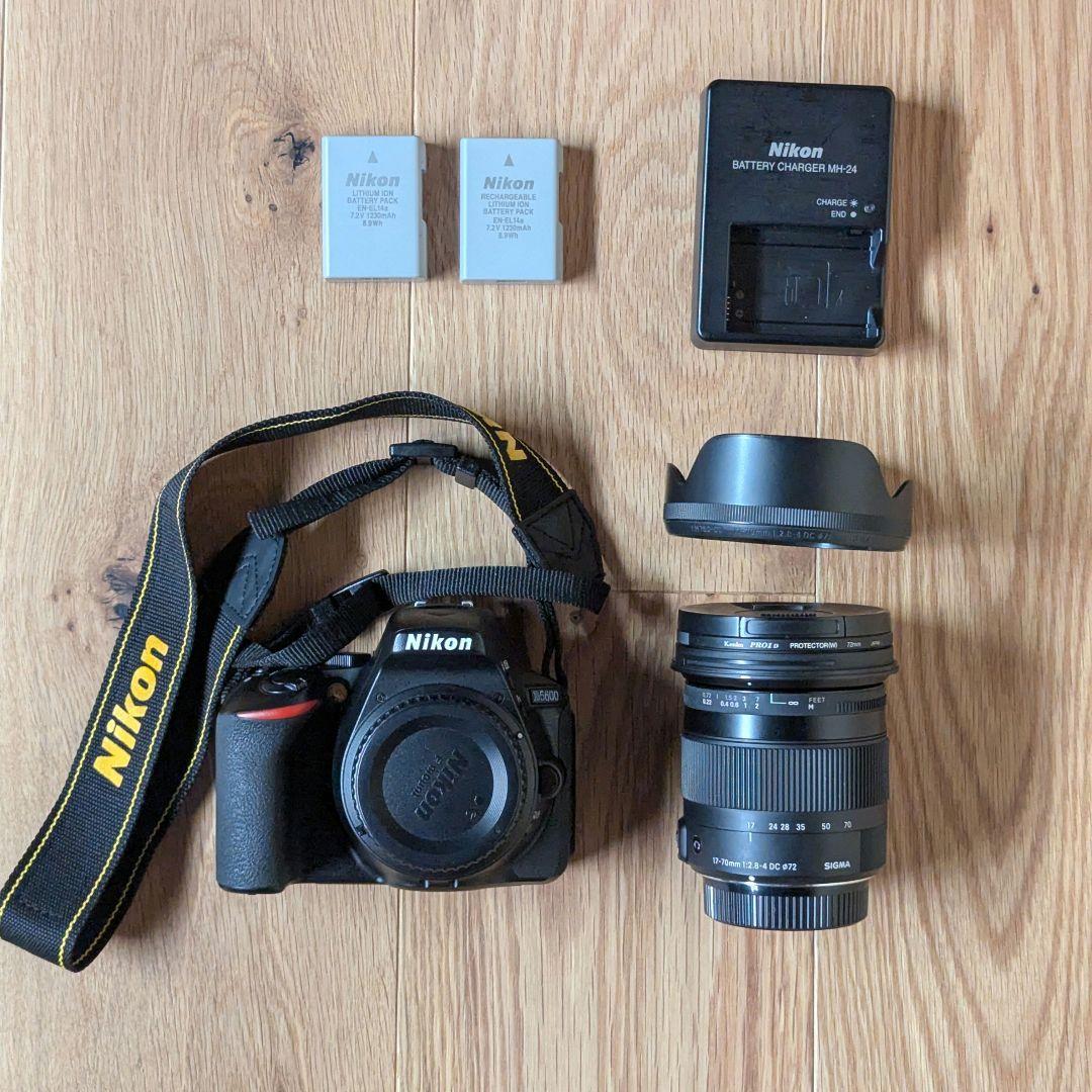 Nikon D5600 本体＋レンズ SIGMA 17-70mm F2.8-4