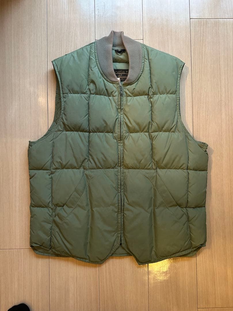 80sEddie Bauer ダウンベスト オリーブグリーン