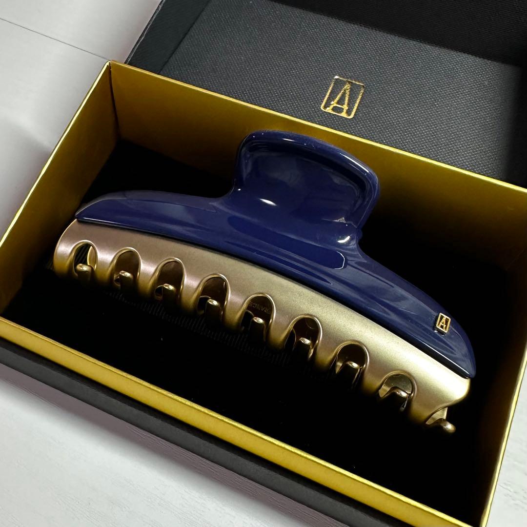 ネイビー アレクサンドルドゥパリ　ヴァンドーム　L ヘアクリップ