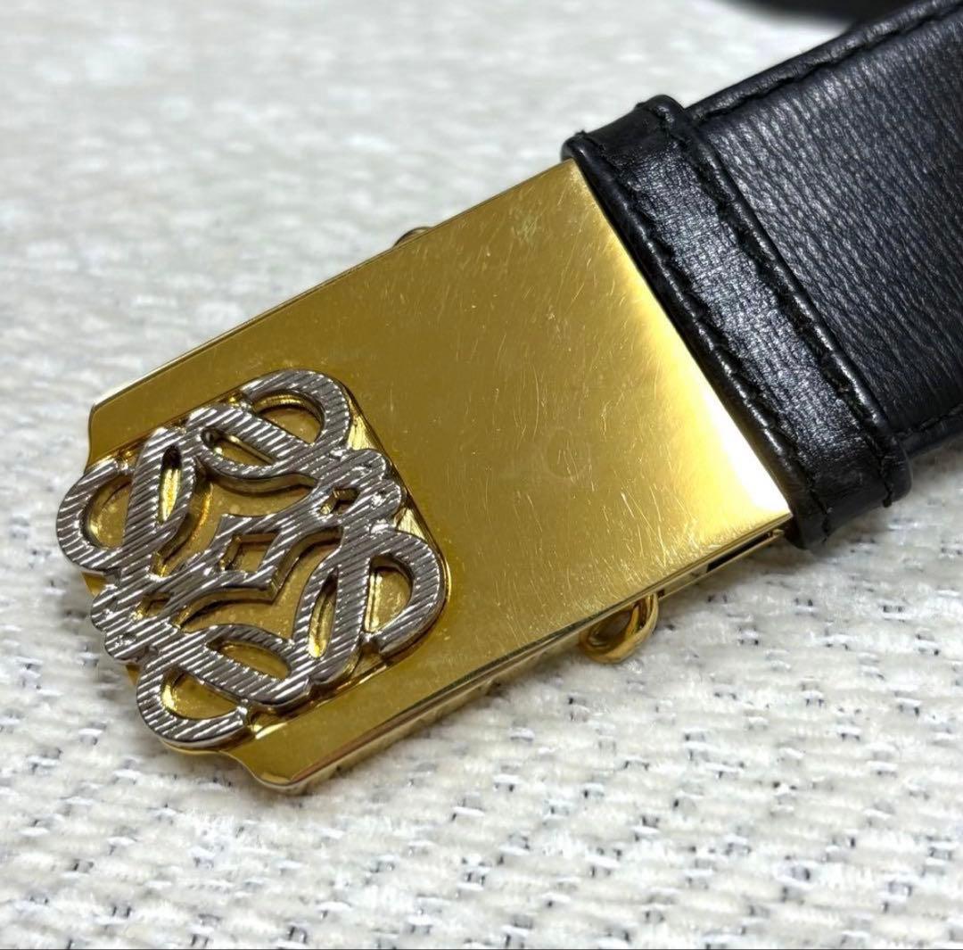 最終値下げ！年末セール！極美品 LOEWE イタリア製 本革 レザーベルト