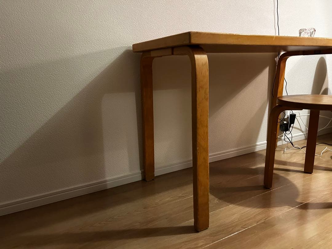 artek アアルト　テーブル　ビンテージ　赤リノリウム　北欧　ウェグナー