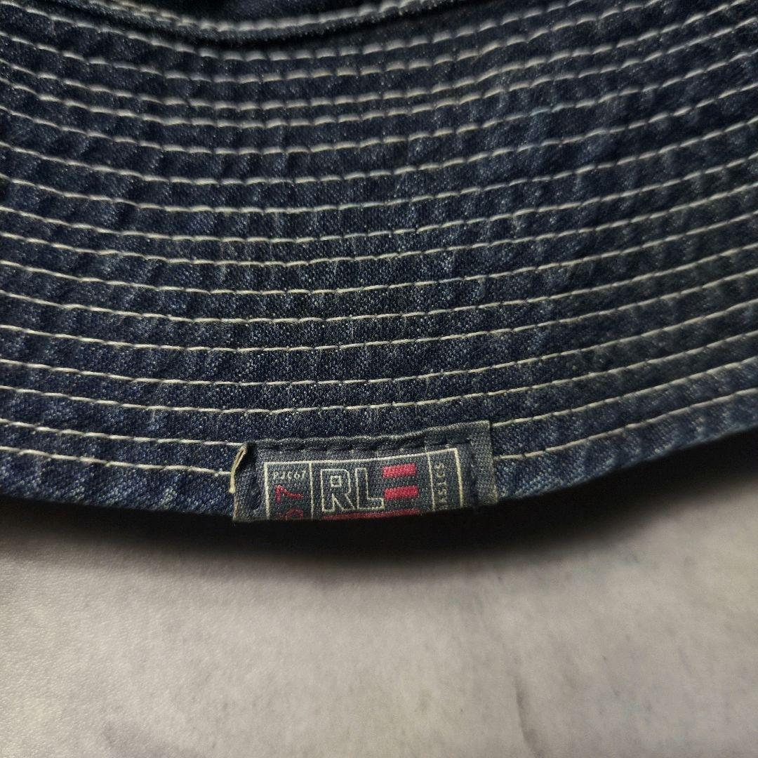 90s 00s ラルフローレン M-37 サンプリング デニム ハット