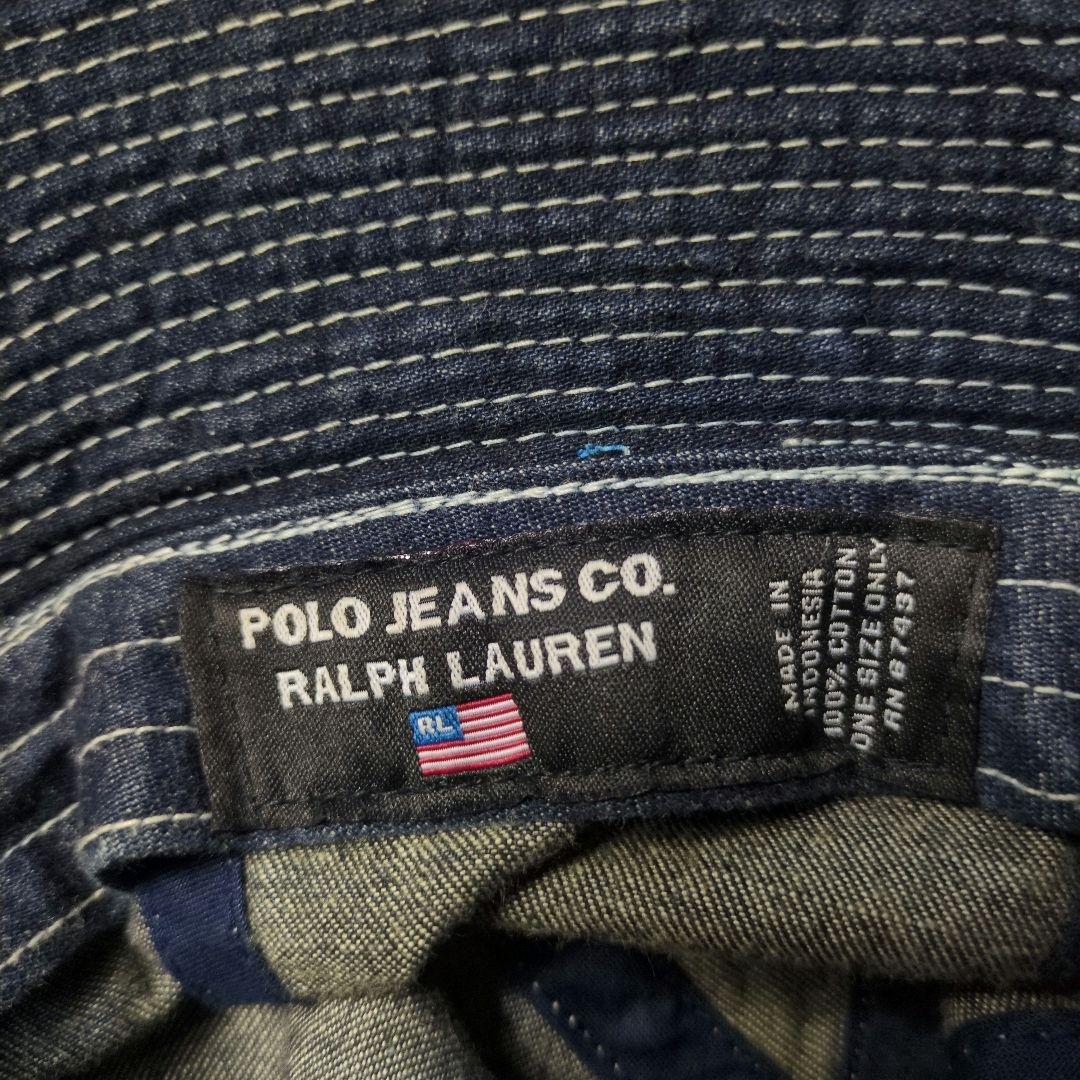 90s 00s ラルフローレン M-37 サンプリング デニム ハット