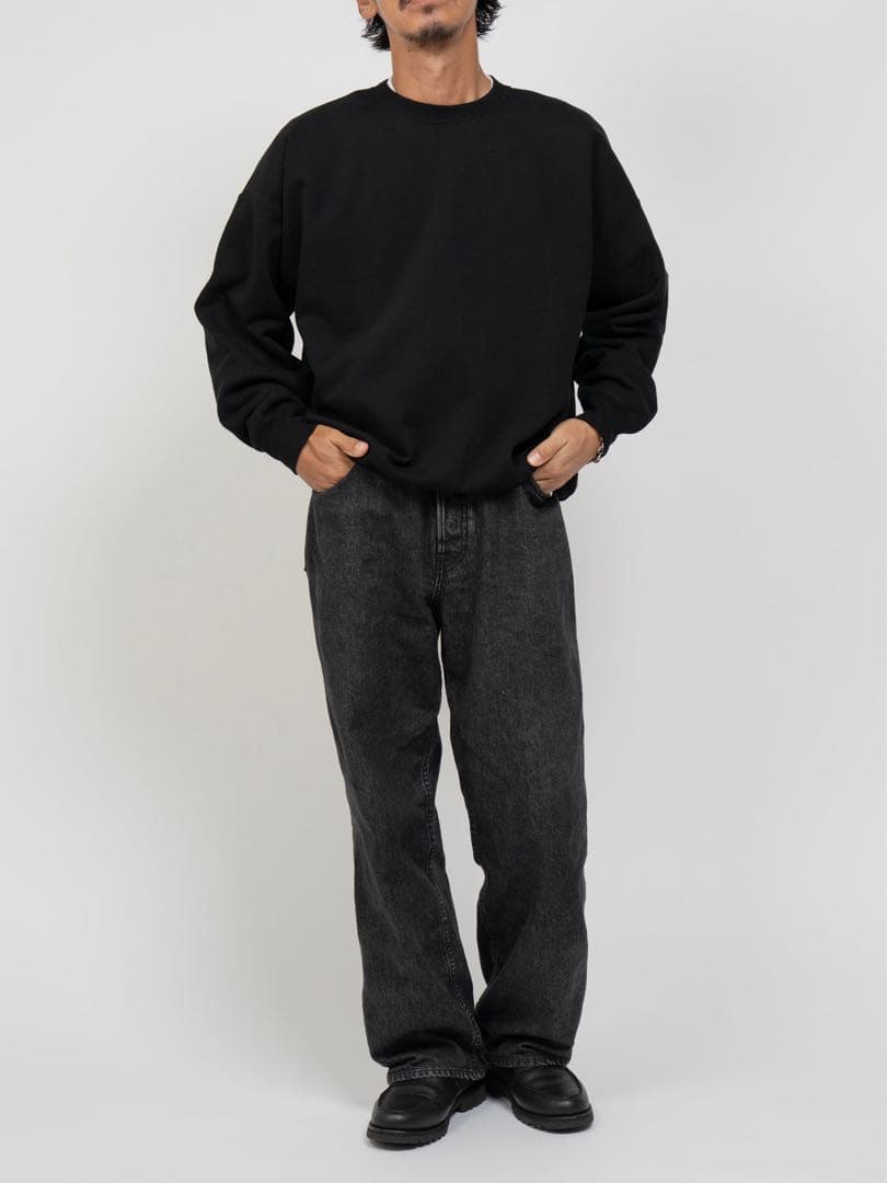 XL Ovy Original Fabric Crew Neck Sweat 黒