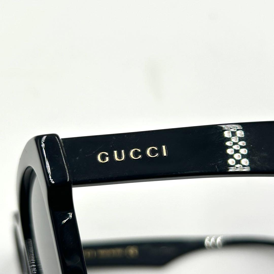 美品 GUCCI グッチ サングラス GG0965SA ブラック ロゴ
