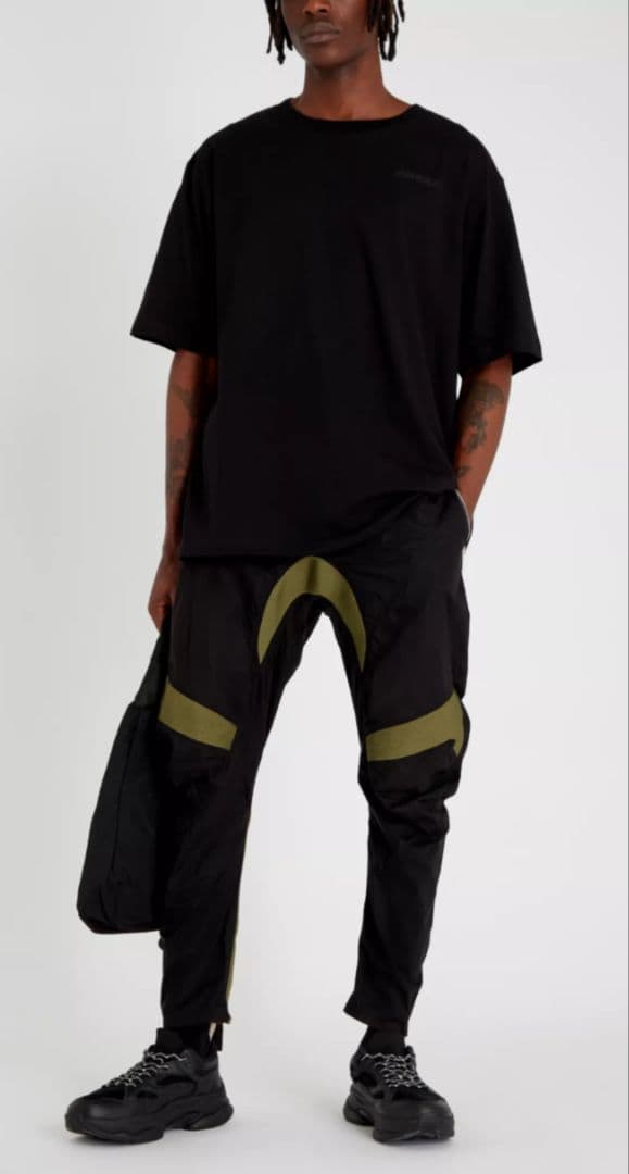 UNRAVEL PROJECT ブラックコットンモトクロストラウザーズ