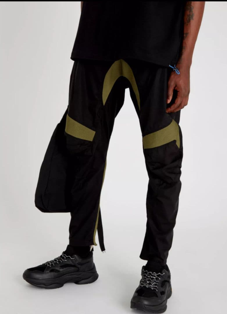 UNRAVEL PROJECT ブラックコットンモトクロストラウザーズ