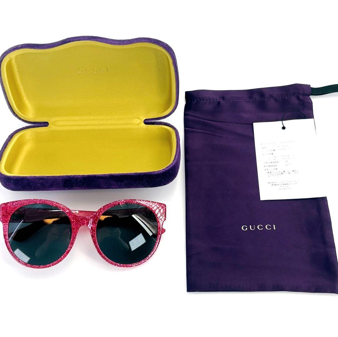 ✨未使用品✨GUCCI グッチ　サングラス　GG0035SA 005 ピンクラメ