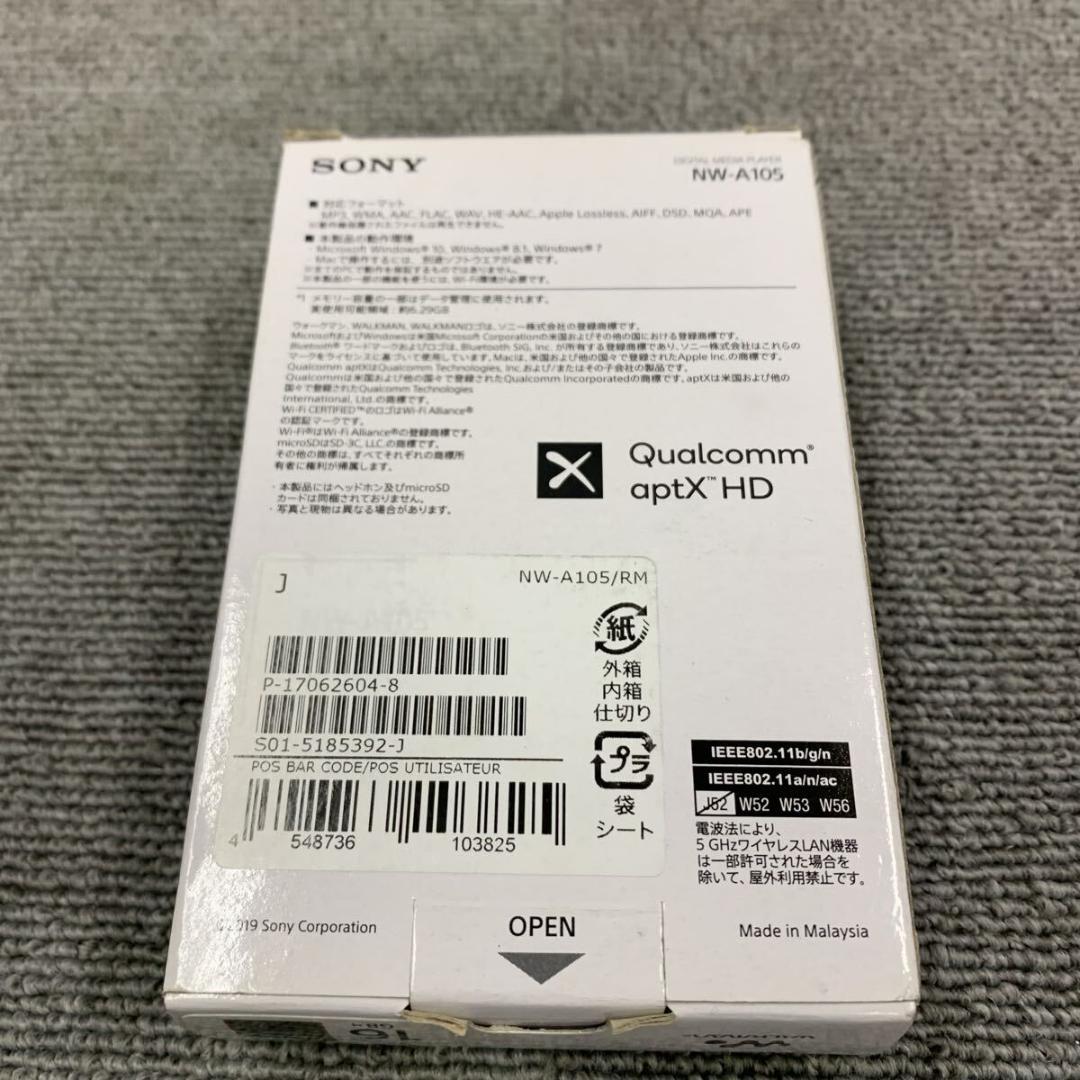 ブ*ー様 SONY ソニー WALKMAN NW-A105HN レッド 未使用品